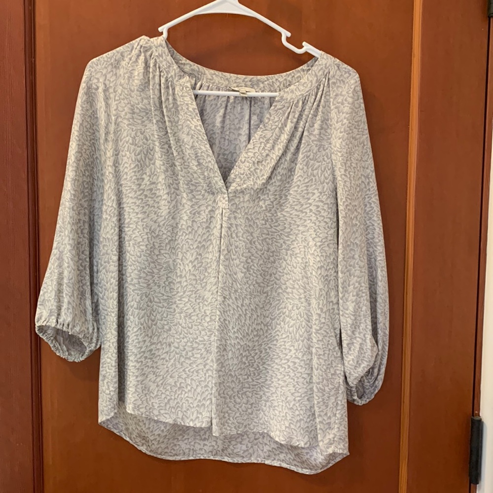 Joie feather patterned silk shirt